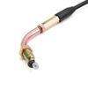 uxcell Motorcycle Throttle Cable Wire Black Rubber Coated CG200 2.2m Length