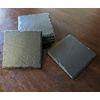 Timelessly Elegant: Personalized Slate Coasters with Monogram & Date - Square Slate - set of 4