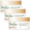 Simple Face Moisturiser Gel 50ml, Pack of 3