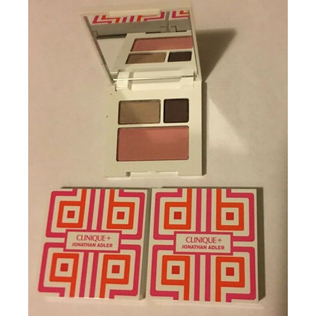 Lot 3 CLINIQUE All About Shadow & Powder Blush Duo, 03 morning java 08 cupid