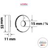 Schläfer Rosette F.R Electrians 15 mm (4409011)
