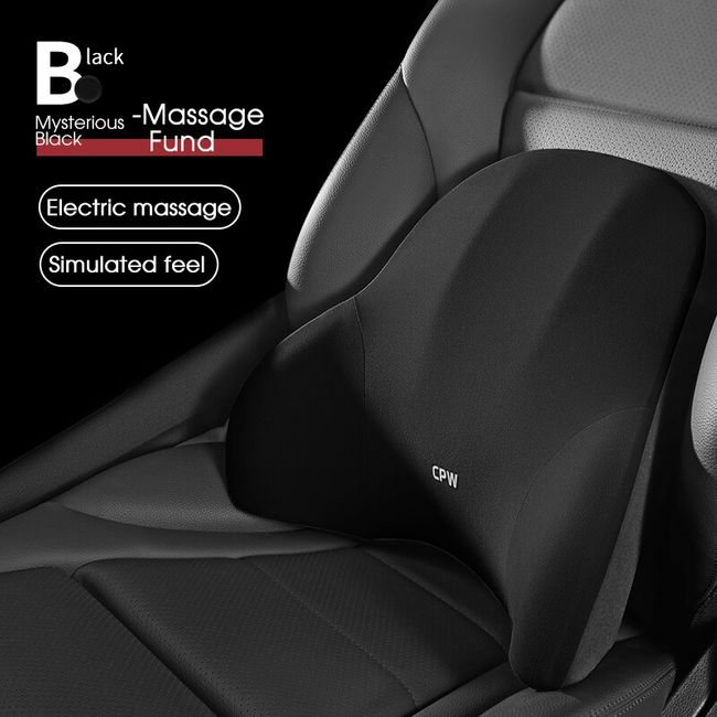 Car Electric Massage Pillow Seat Back Headrest Lumbar Support