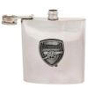Arsenal Stainless Steel Crest Hip Flask