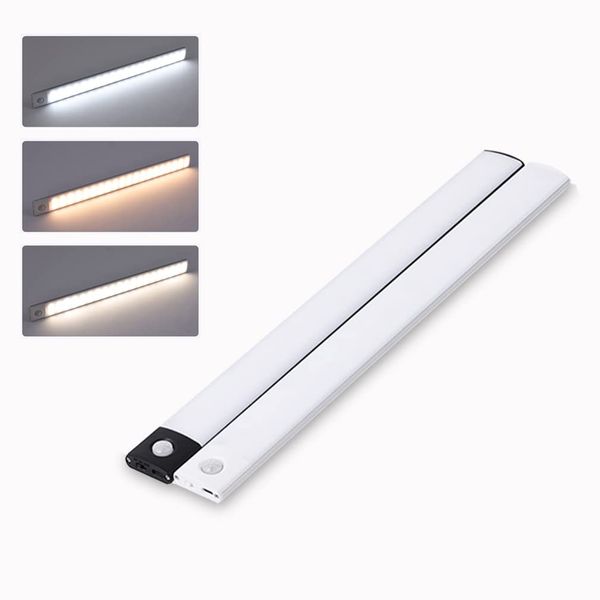 Motion Sensor Light, LED Sensor Light, 11.8 inches (30 cm), Indoor Motion Sensor, LED Light, Foot Light, Bar Light, No Construction Required, Wall Lighting, Stylish, Living Room, Emergency Light, Northern Europe, Entrance, Automatic Lighting, Rechargeable