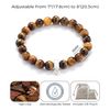 Philip Jones Tiger's Eye Gemstone Charm Stretch Bracelet