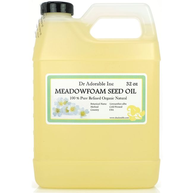 Dr Adorable - 32 oz - Meadowfoam Seed Oil - 100% Pure Natural Organic Cold Pressed