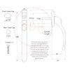 Timber Series Connoisseur MK2 Inline Locking Espag Window Handle - White (Non Handed)