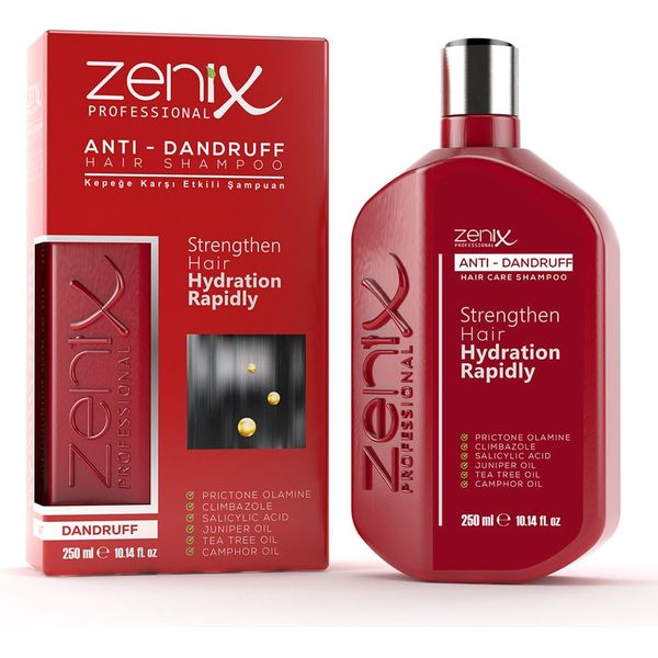 Zenix Anti Dandruff Shampoo 250ml | zur Kopfhautbehandlung bei Schuppenflechte I OHNE KORTISON I Schuppenflechte Kopfhaut | Anti-Schuppen Shampoo |