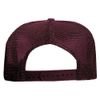 OTTO Polyester Foam Front 5 Panel High Crown Mesh Back Trucker Hat - Burg. Marn