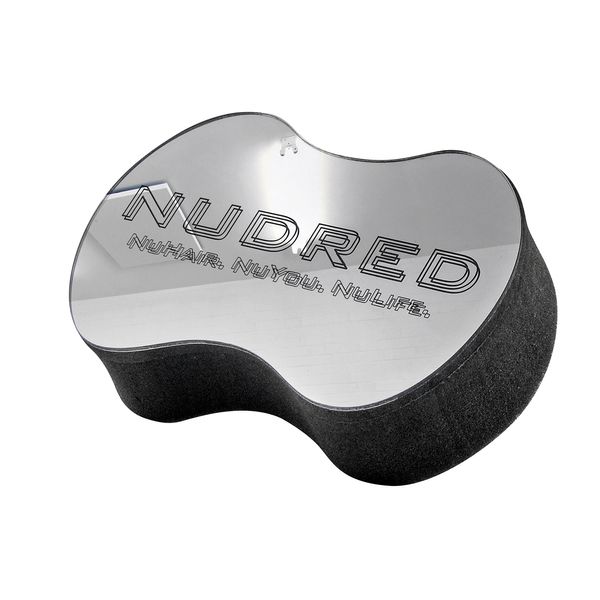 Nudred Hair Sponge for Black Men/Women, Hair Twisting Sponge/Twist and Curl Sponge Brush, Barber Curling Care Tool Brushes for Afro Curly Styling Dreads, Curls, & Coils, Small Holes (Silver)