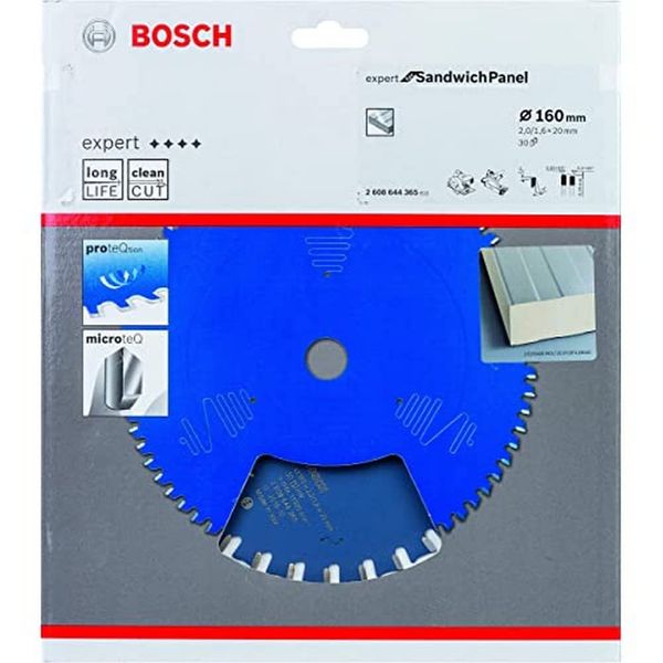 Bosch Circular Saw Blade, Alloy Steel, 160x20 mm, 30 Teeth, Blue (2608644365)