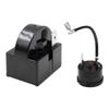WANGCL 2PCS Compressor Start Relay 2Pin 15Ohm +2PCS Compressor Overload Protector 1/4HP for Refrigerator Repair