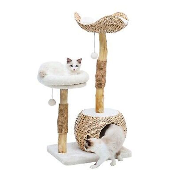 ZEOPHOL 41" Cat Tree Condo Pet Play Tower Cat Bed Scratch Post Activity Center