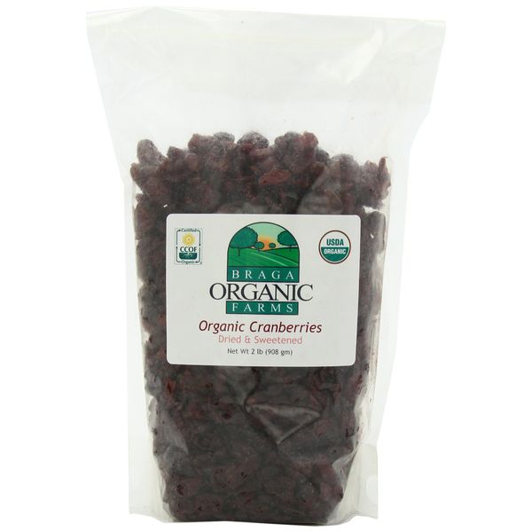 Braga Organic Farms Organic Dried Cranberries 2 lb. bag