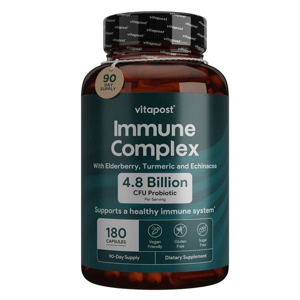 VitaPost Immune Complex Supplement to Support Healthy Immune System 180 Capsules