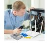 RJ45 pass through Crimp Tool Kit with Tester, Wire Stripper, 20 Cat6 Connectors