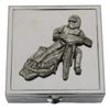 Speedway Pill Trinket Box Chrome with Mirror Gift 340