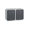 Schneider Electric 445409, 250 V, Basaltgrau, 1x Steckdose 2fach