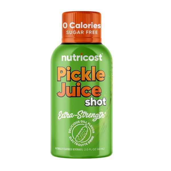 Nutricost Pickle Juice Shot 2oz (12 Pack) - Dill Flavored Electrolyte