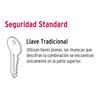 Rim lock, classic, easy-install, left, blister