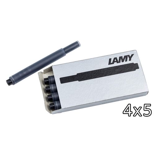LAMY Black T10 Fountain Pen Ink Cartridges 4 Packs (LAM-T10-BLK4PAC)