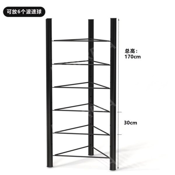 Half Gym Ball Display Stand Gym Storage Stand Organizer Stand Rack, Gold 5 Tier (70x70x150) 5 Storage