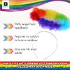 AKH® Pride Angel Halo | Rainbow Unisex Multi-Colour Headband | One Size Adult | LGBTQ+ Angel Halo Headband | Feather Angel Hair Ring for Rainbow Pride Costume Headband & Pride Party Supplies