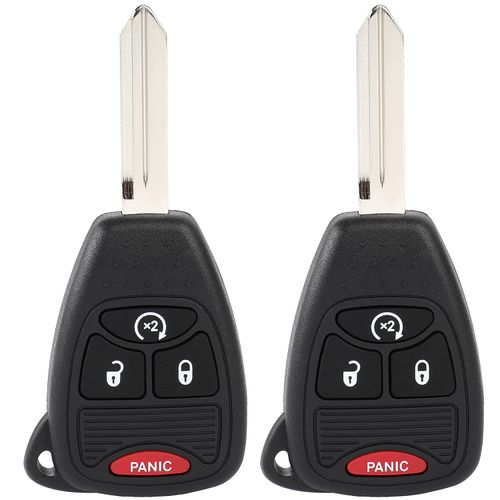 OHT692713A Flip Key Keyless Entry Remote Key Fob for Jeep Compass for Jeep Patriot for Jeep Wrangler 2007-2018 2 PCS 4 Buttons-SCITOO