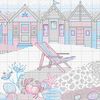 Dimensions Counted Cross Stitch Kit Beach Huts 45.7cm x 17.7cm