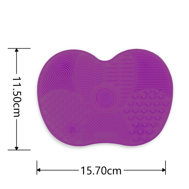 Pink-Silicone Makeup Brush Cleaner Pad Washing Scrubber Board Cleaning Mat  Tool