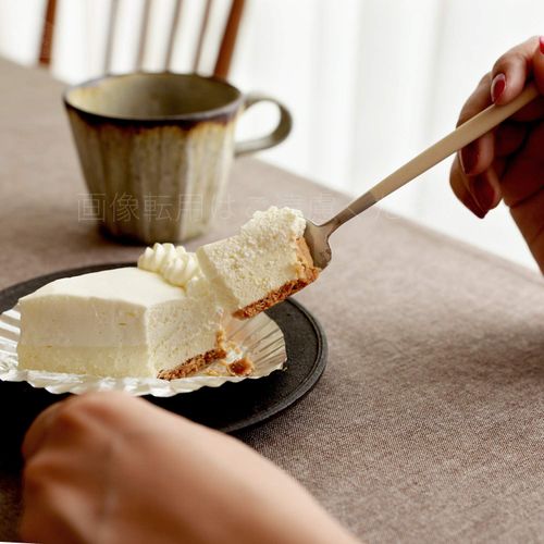 Cutipol GOA Ivory Matte Silver Dessert Fork Spoon Set