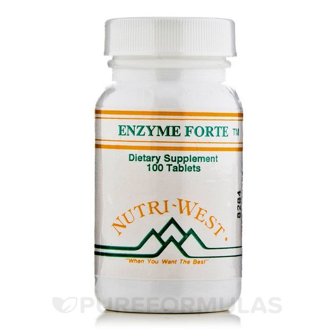Enzyme Forte - 100 Tablets by Nutri West
