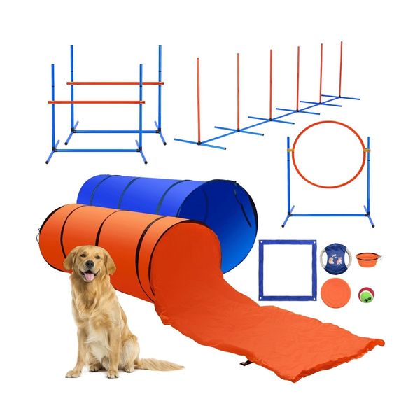 IKARE Dog Agility Training Equipment Pet Obstacle Course Training Starter Kit...