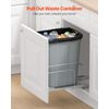 VEVOR 35QT Pullout Waste Container Under Cabinet Kitchen Bin TrashCan Soft Close
