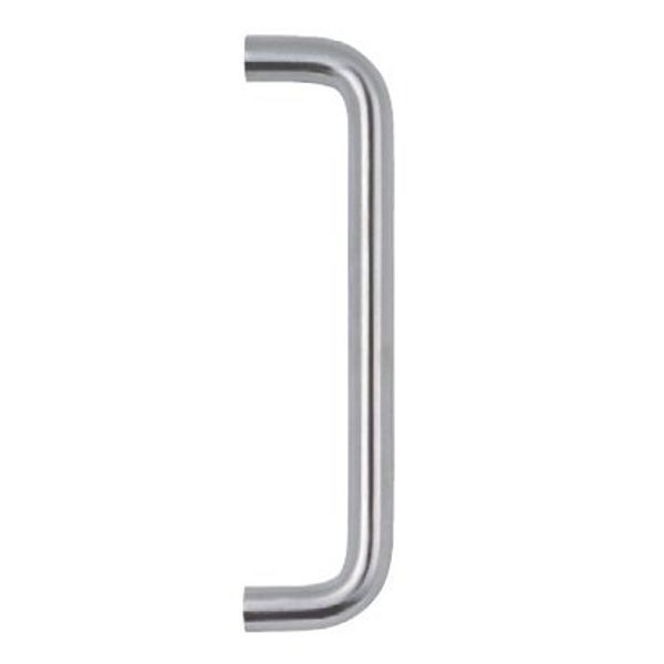 Bolt Through Pull Handle D Shape Satin Stainless Steel 19mm x 225mm