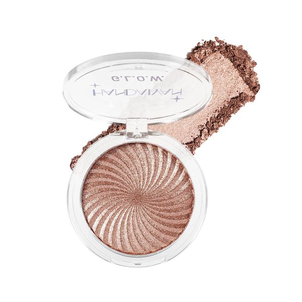 Kyannkara Highlighter Powder Body Shimmer Sparkle Face Brightening Highlighter Powder for Face Eyes Body Glow Makeup Glitter Body (Q04#)