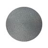 2 X 30cm Metallic Silver Glitter Woven Round Dining Mat Coaster Table Place Mat