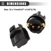 Motoforti Universal T5 Dashboard Light Lamp Bulb Socket, Metal, 5 Pcs