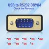 OIKWAN USB to RS232 Serial DB9 Male Cable, 2-Pack