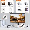 Link Cable, USB Type C Cable, 5M L Shape, Compatible with Oculus Quest 3/2/Pro/Pico4/VR Headset, PC, Macbook, Switch, Smartphone, Link Cable, USB 3.0 High Speed Data Transfer, Steam VR/PC VR,