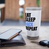 Eat Sleep Hack Repeat Hacking Cybersecurity Technology Stainless Steel Insulated Tumbler