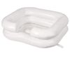 DMI Portable Shampoo Bowl, Inflatable Shampoo Bowl and Wash Basin for Bedside and In Bed Hair Washing, Hair Cuts and Hair Coloring for the Elderly, Disabled, Bedridden and Handicapped, 24 X 20, White