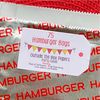 Printed Foil Hamburger Bags - 75 Pack - Silver, Red