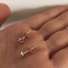 Orgrimmar 14K Gold Earring Back Yellow Ear Locking Earring Backs Replacements (3 Pairs)