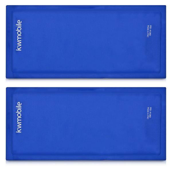 kwmobile Cold Compress Gel Packs - 2X Reusable Gel Ice Packs for Hot/Cold Use (28 x 13 cm)