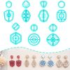 TAINSKY Organic Shape Clay Earring Cutters, 14 Pcs Boho Polymer Clay Cutters
