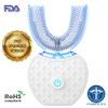 V-White - Ultrasonic U-Shaped Toothbrushes for Teeth Whitening for Adults - 360° Mouth Cleansing, Wireless Charging & LED Light - Waterproof Certified