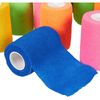 Juvale 12 Rolls Self Adhesive Stretch Bandage Wrap 2 Inch x 6 Yards, Adherent Cohesive Vet Tape for First Aid, Wrist and Ankle Swelling, Animals, Pets, Sports (6 Colors)
