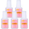 5 Pieces Nail Glue Quick Nail Tip Glue Extra-Strong Nail Glue False Nail Adhesive Quick Dry Super Strong Nail Tip for Artificial Acrylic Nails Tips Professional Quality Salon Use