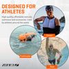 ZONE3 Power Stroke Swimming Hand Paddles, Blue/Red, Small